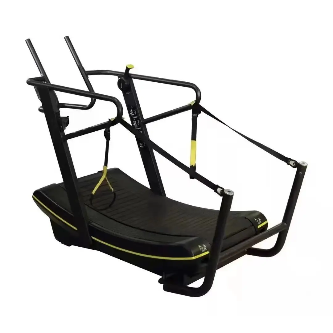 Manual Mechanical Crawler Treadmill with TV Commercial Gym Running Machine