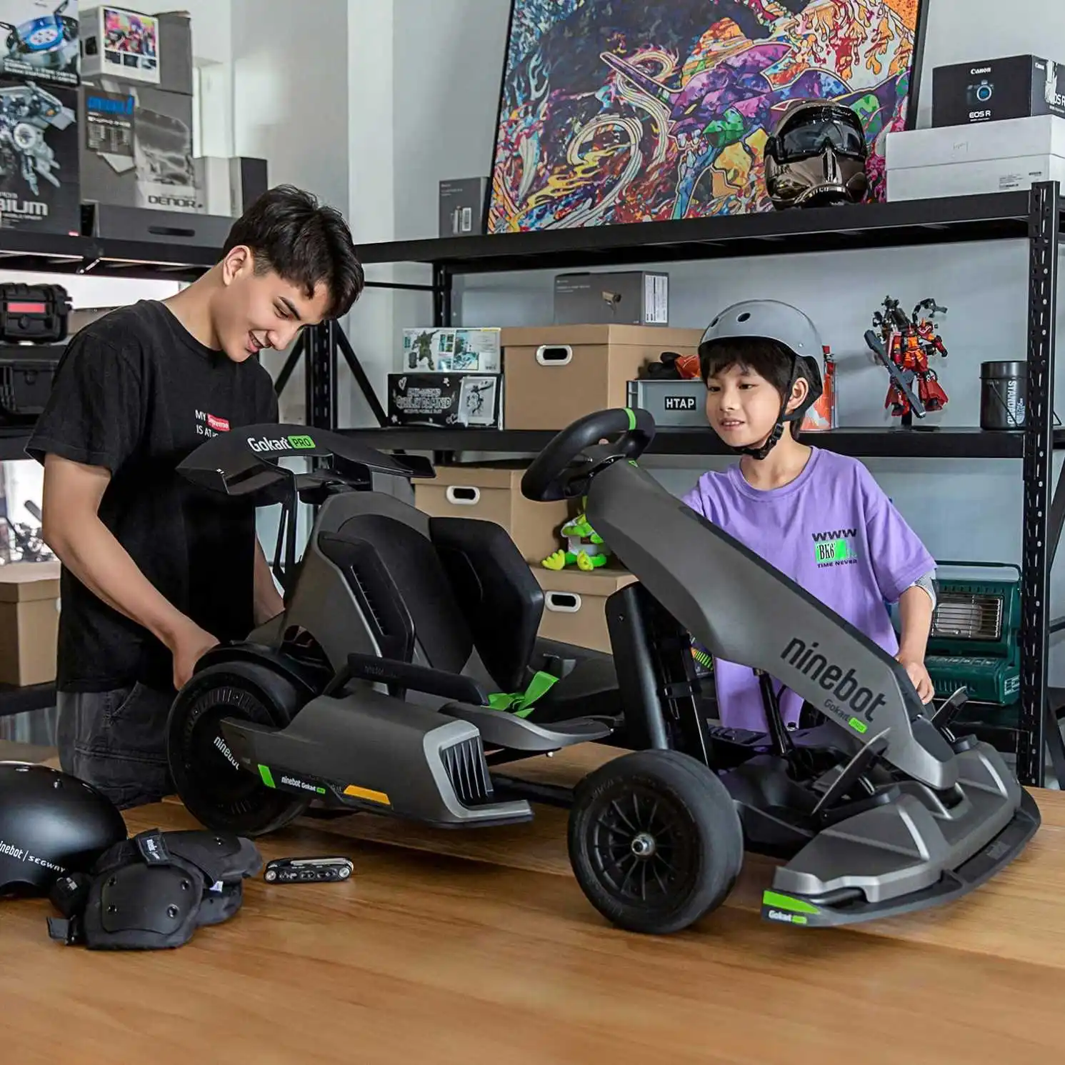 Оригинальный гоночный карт pro для взрослых ninebot go karts самобалансирующийся скутер электрический с педалью детей