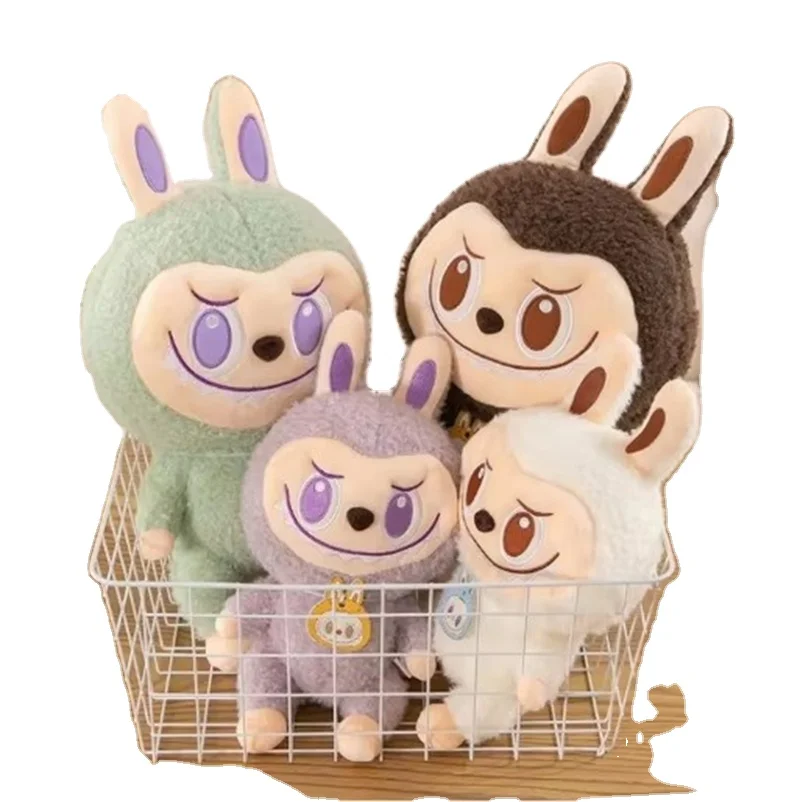 HY2 New Labubu The Monsters Have A Seat Series Action Figure Pink Green Purple Doll Anime Figurine Model Toy Gift