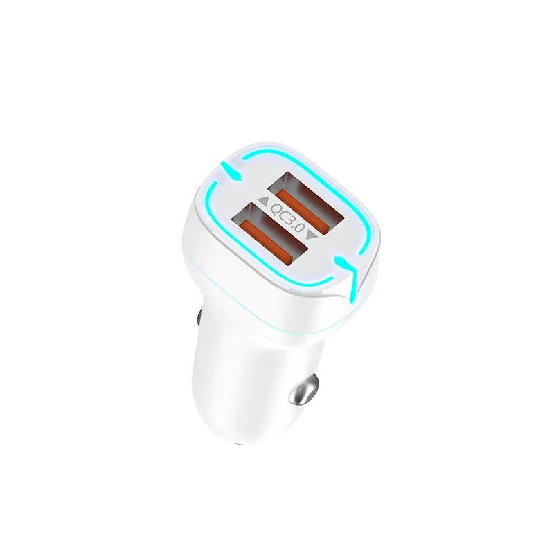 Blue Led Light Multi Usb Dual Usb 5a Car Charger For Mobile Phone And Car