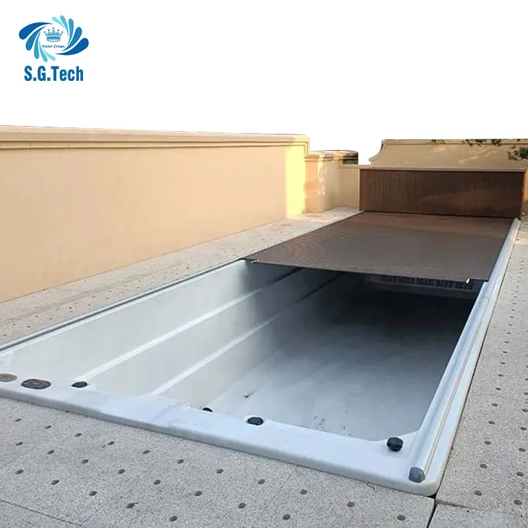 Water Crown Automatic High Quality Rolling Shutter Durable Pool Cover for Pools Jacuzzis Spas-Sturdy Pool Cover Equipment