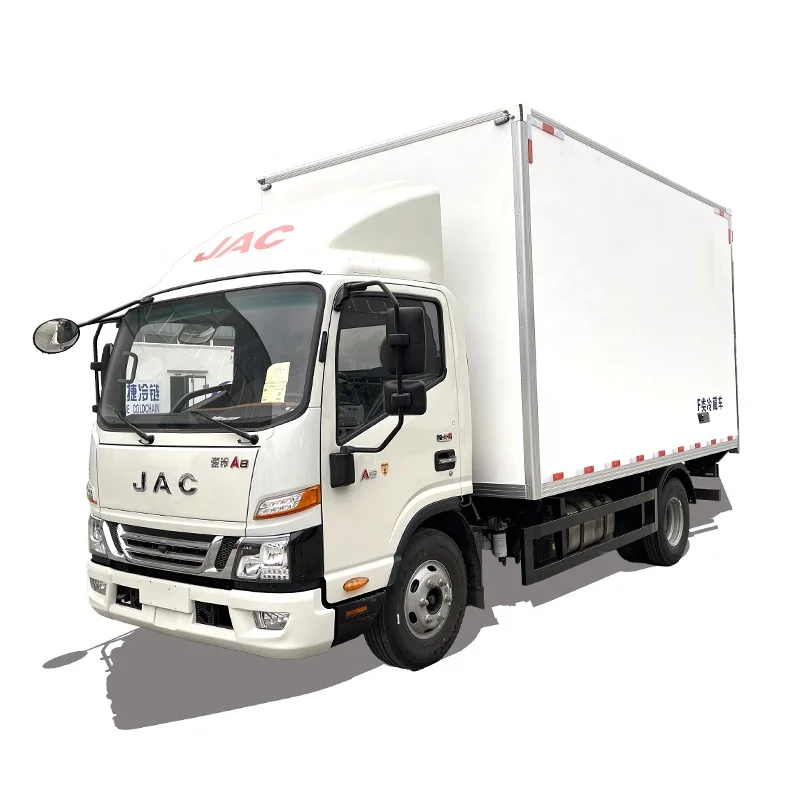 JAC 6 тонн дизельный двигатель рефрижератор изотермический грузовик для перевозки мяса и рыбы