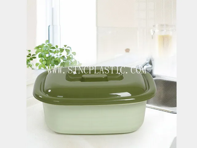 PP plastic basin with lid 7L rectangle washing basin