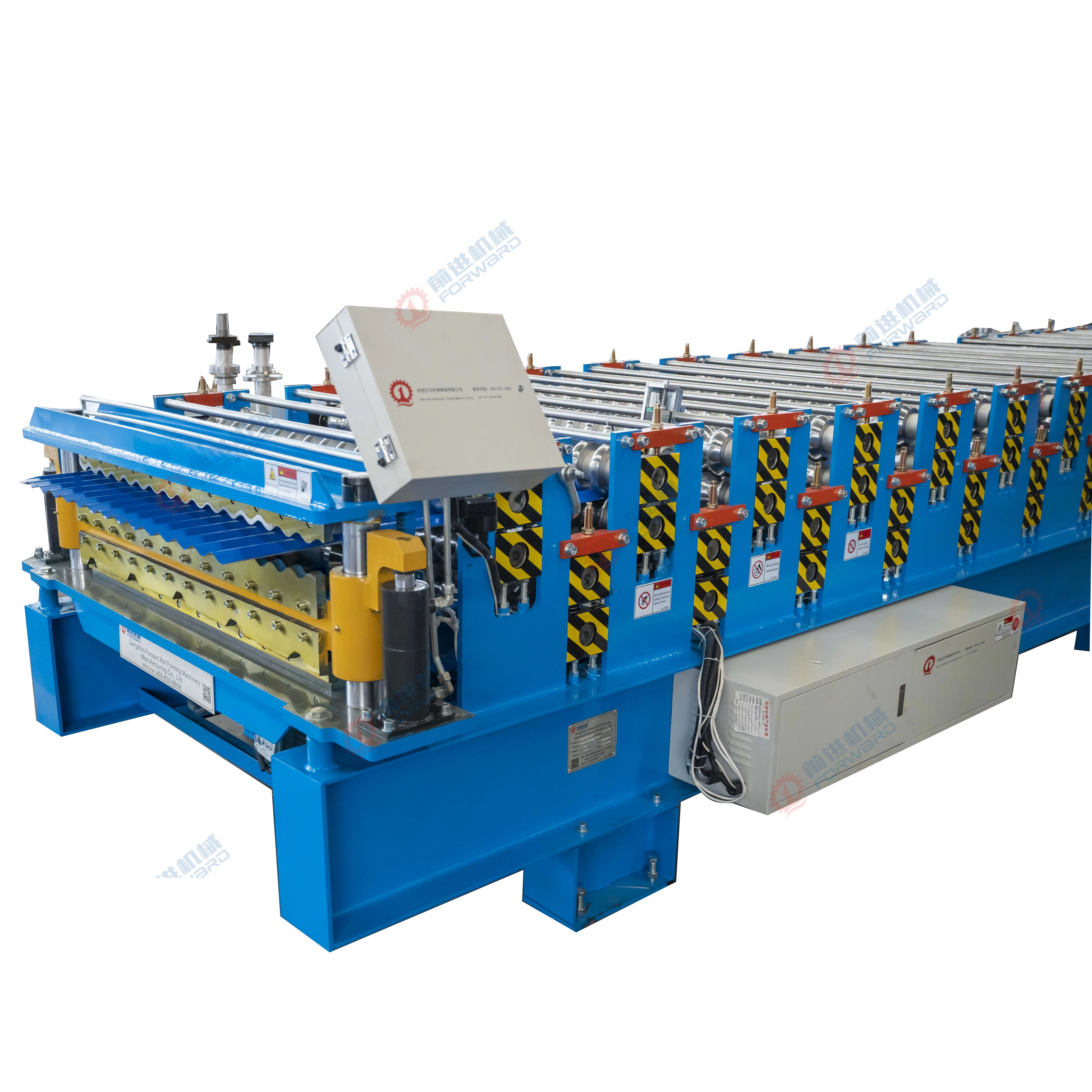 Brand New Double Layer Wall Panel Roof Tile Roll Forming Machine Quotation-Profile Tile Making Machinery