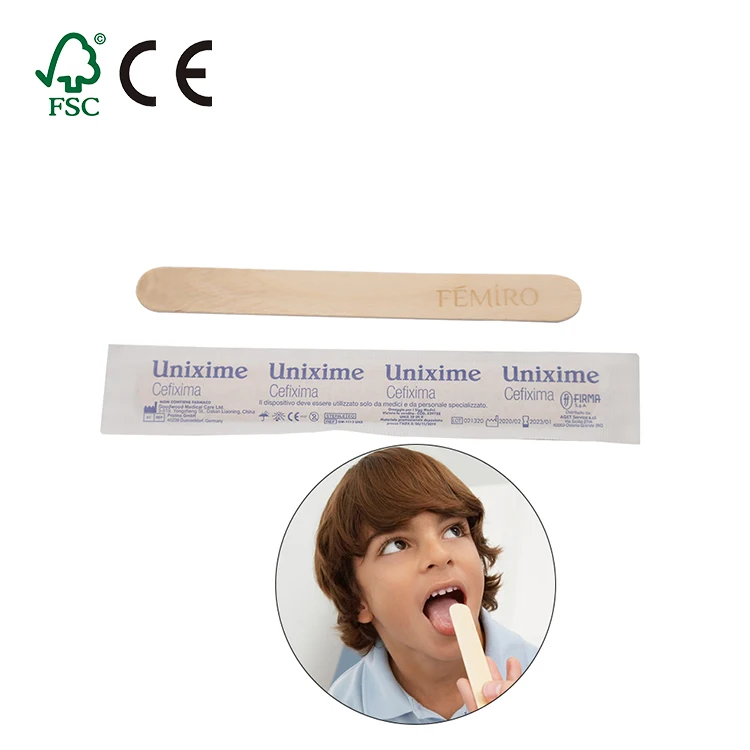 50pcs 500pcs Disposable Wooden wood Medical Tongue Depressor