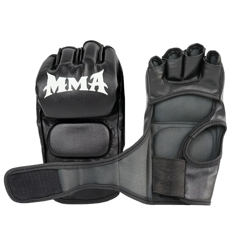 
hot sale New MMA Finger Boxing PU Leather Coated Boxing gloves for Training glove 