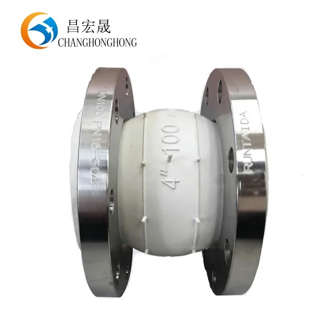 Flexible Union Coupling Pipe Fittings Threaded Type Double Sphere Screws Rubber Expansion Joint