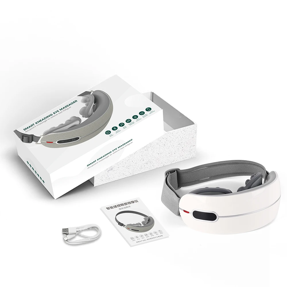 Anti-aging air pressure kneading 4d eye care massager with voice