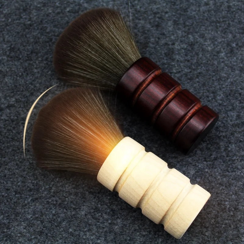 Barber and Salon Brush to Remove Loose Hair from Neckline and Ears After Haircut, Professional and Home Use Neck Duster