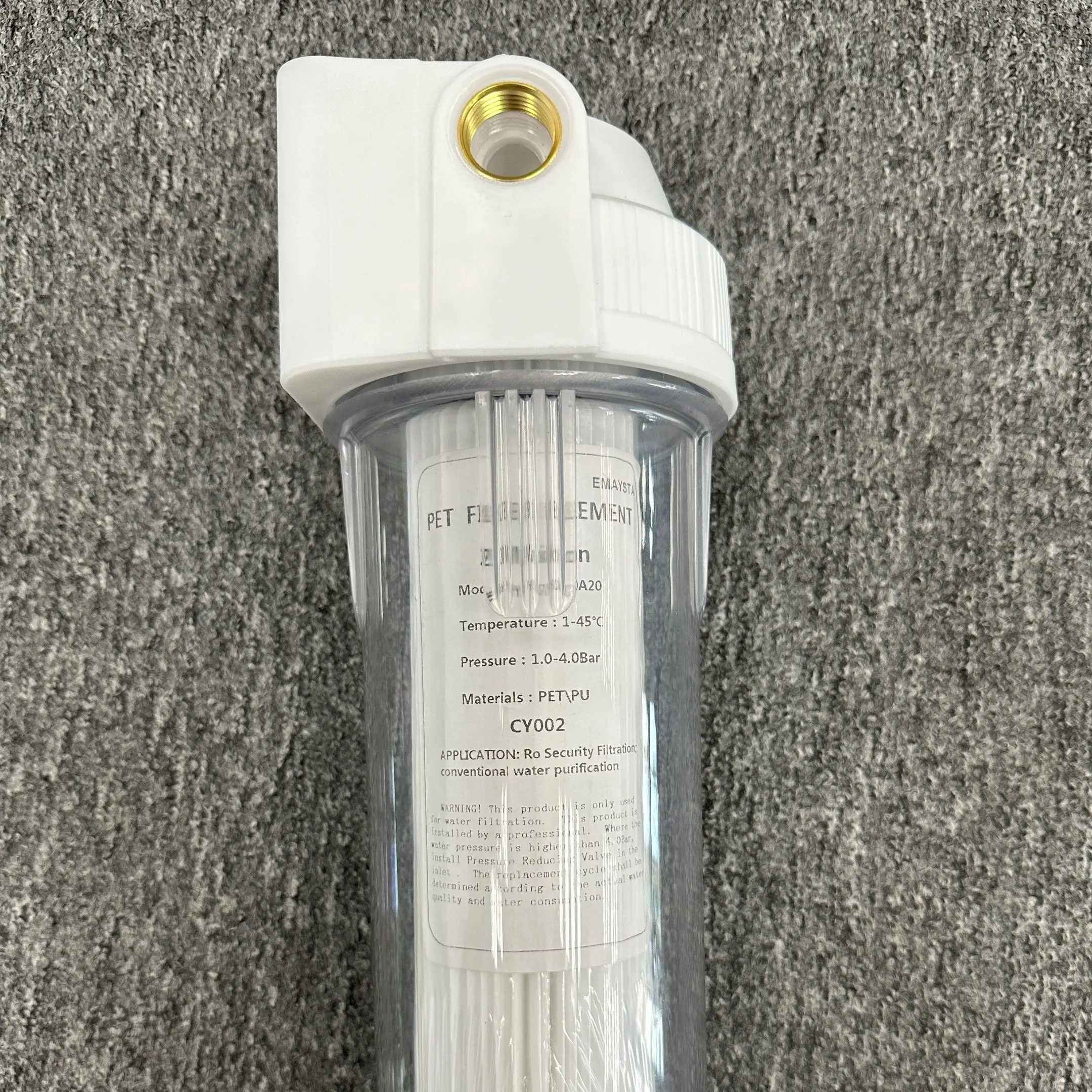 Cold Plunge Manufacturer sediment Water Chiller Filter cartridge 10 inch pleated paper filter cartridge