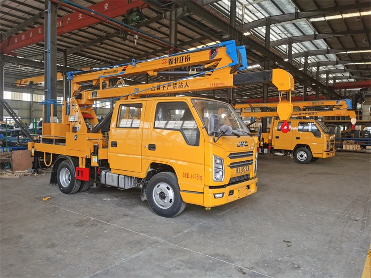 JMC 13m Diesel Truck-Mounted Crane With Cradle Automatic/New  for Aerial Work Platform Available Sale