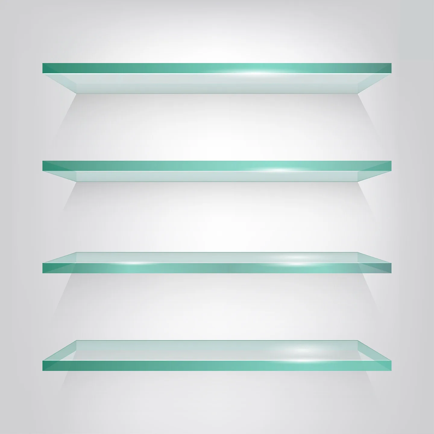 20 Inch 8 MM 10 MM Polished Chrome Euro Glass Wall Shelf Floating Vanity Bathroom Clear Glass Shelves Tempered Glass Shelf