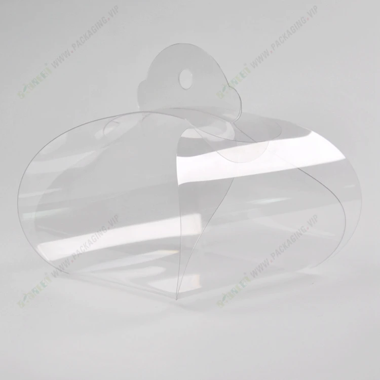 Clear PVC Box Transparent Acetate Cake Packaging Box with window
