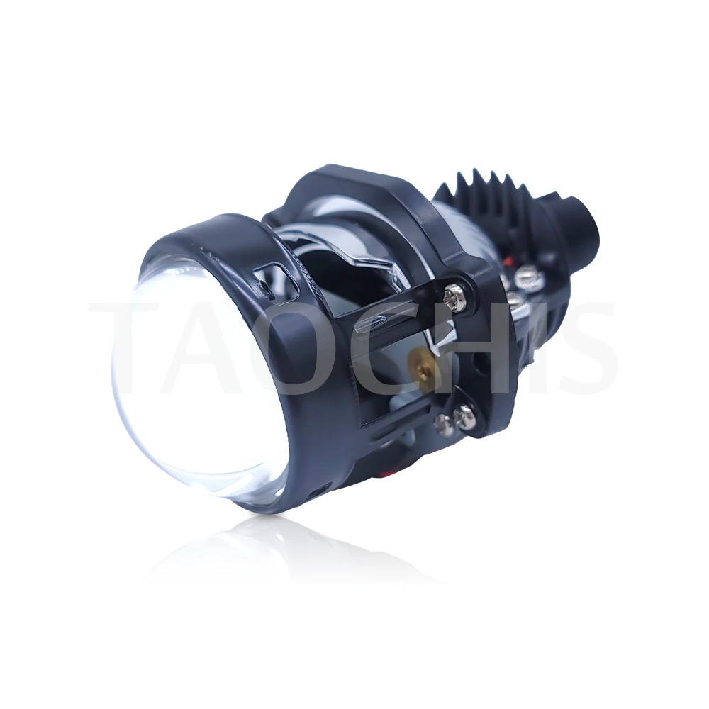 TAOCHIS Car 2.0 inch Headlights Plug and play Type 19W 21W LED Car Bi led projector lens 6000K Retrofit headlamp lighting lights