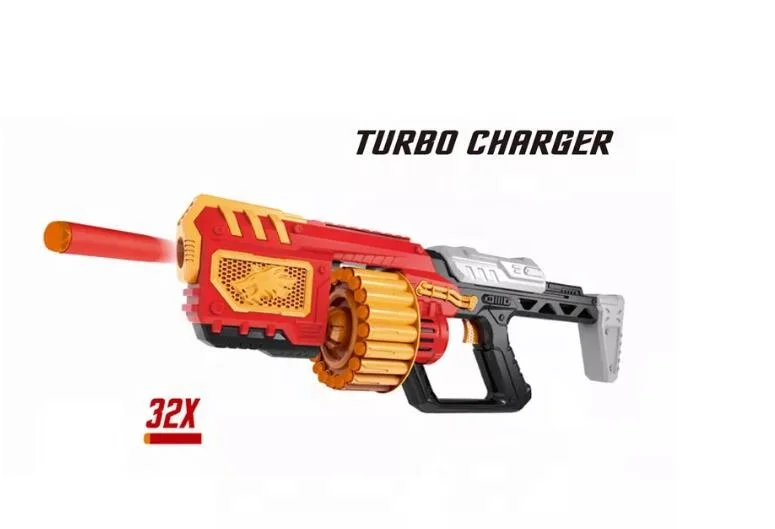 Kids Safety Rubber Soft Bullet Interactive Shooting Target Soft Bullet Space Rifle Gun Plastic Toy Gun Boy