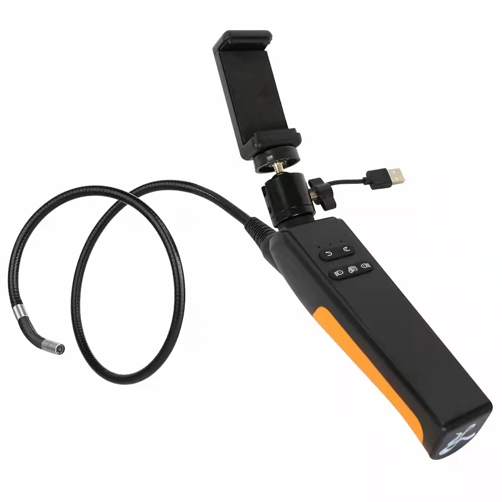Portable 1080P HD8.5mm Steering Lens Snake Camera Inspection System equipment repairing Borehole Pipe/Slit Industrial Endoscope