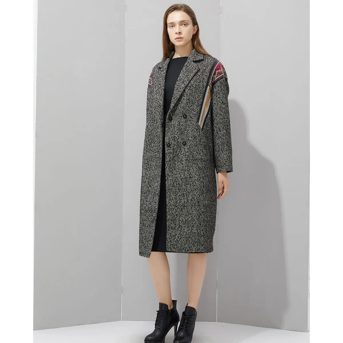 Fashion handmade series ALIOEM high-quality handmade sheepskin, wool coat custom factory(FGWCA90032)