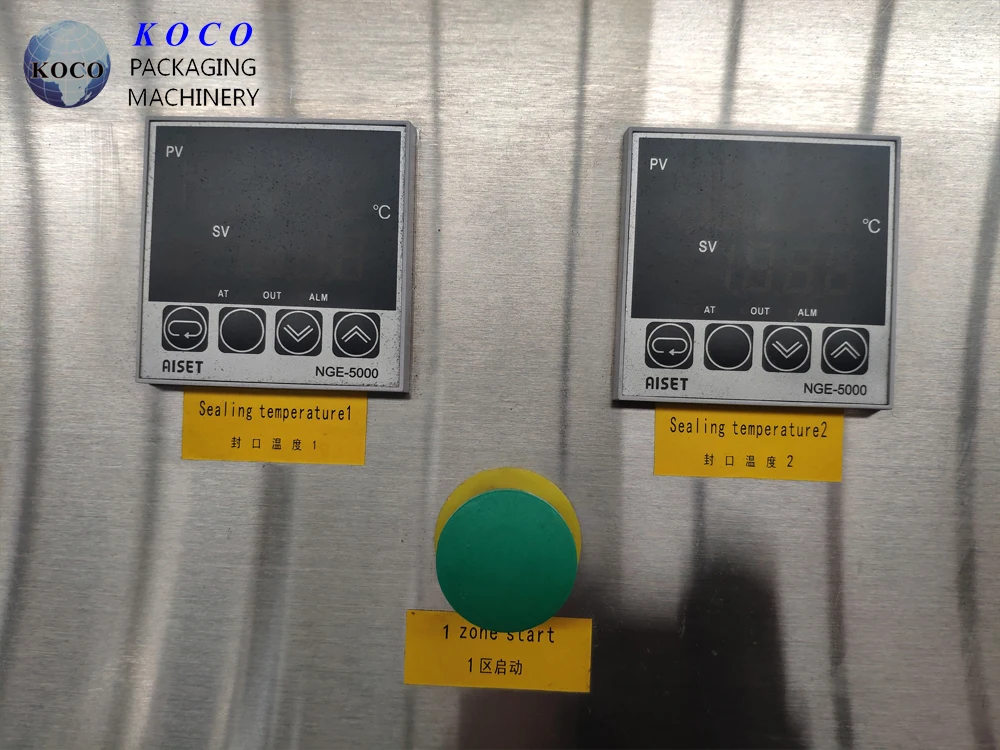 KOCO plastic bag fillng sealing machine for fruit juice flavour soda water