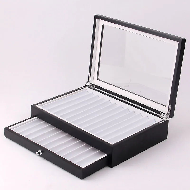 
Luxury Gift Pen Packaging Box 23 Slots Pen Organizer Box Wooden Pen Box Wholesale 