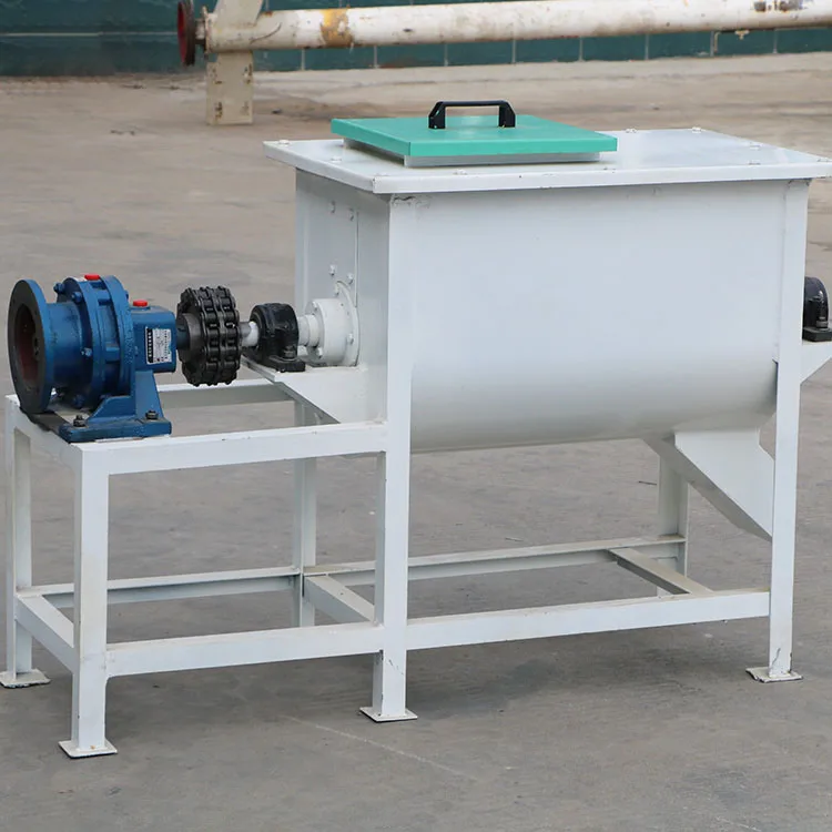 U-shaped double screw belt fertilizer mixer animal feed mixer fish and shrimp aquatic feed mixing machine for in Kenya