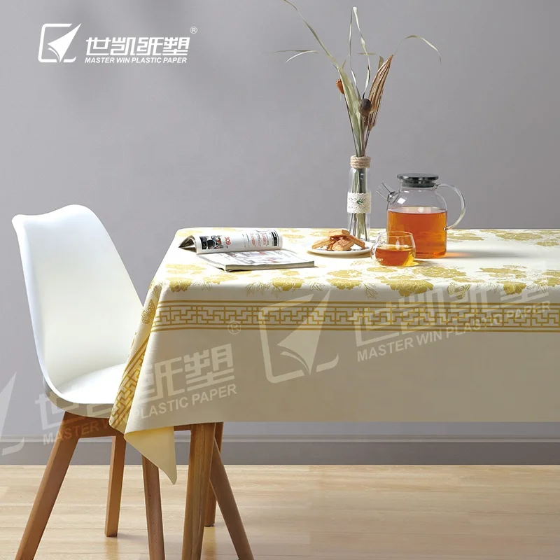 Хит продаж, водонепроницаемые одноразовые биоразлагаемые красочные скатерти для кофейни