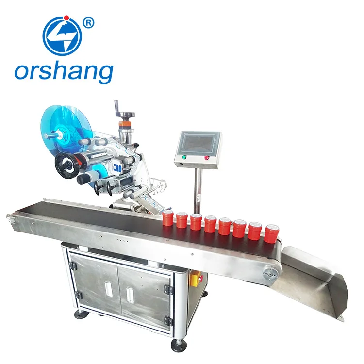Auto Top Bottom Automatic Labeling Machine Surface Plastic Labeling Machine Labeling Speed 60-100pcs/min
