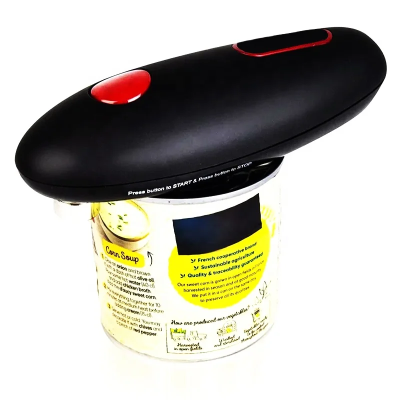 Handheld One Touch Jar Opener Home Kitchen Electric Automatic Can Tin Opener