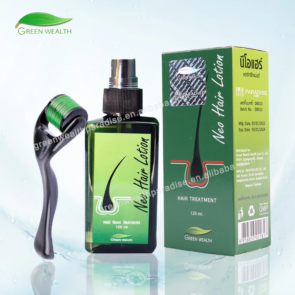 Neo Hair Lotion Green Wealth 120ML Made In Thailand  Original Paradise Hair Growth Oil