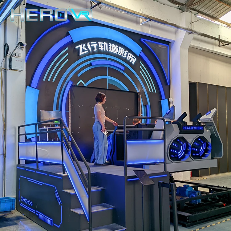 Playground Multiplayer Metaverse Theater 6dof Motion Platform Flying Track Cinema