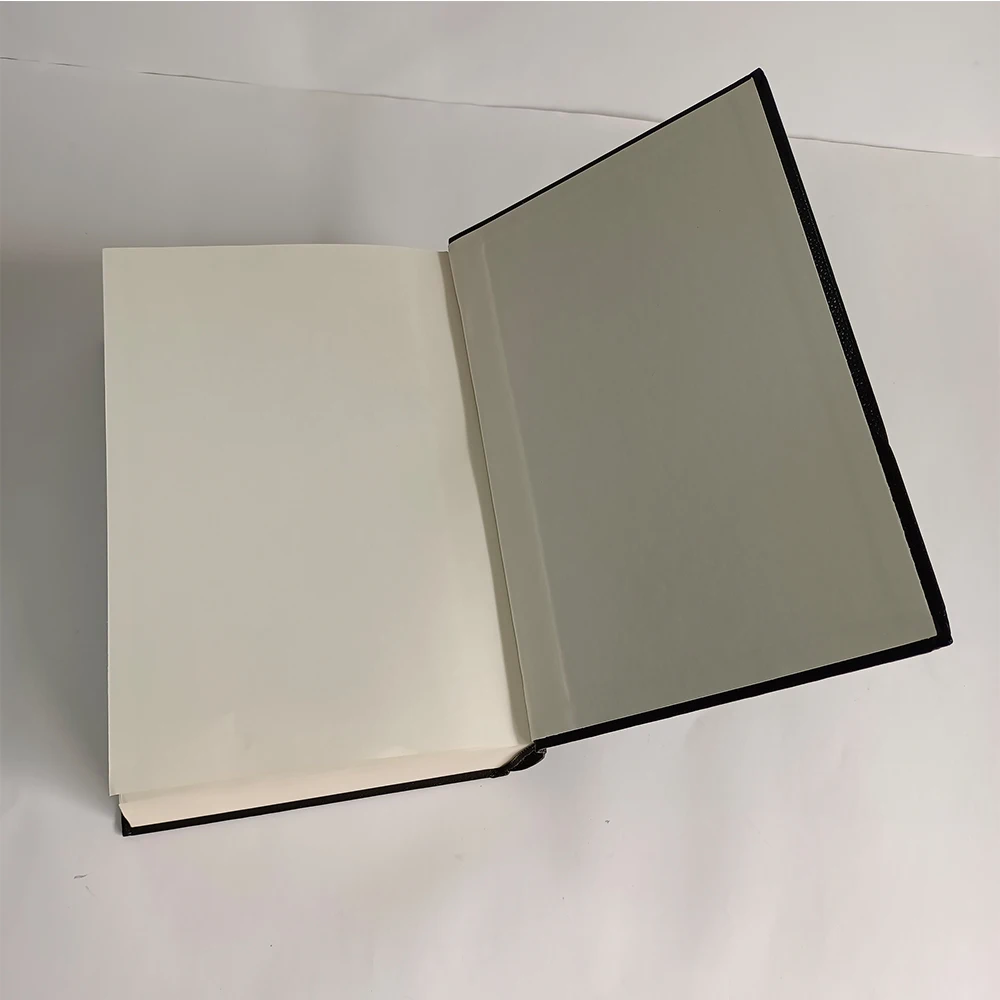 Customization printing Luxury pu leather Hard cover book