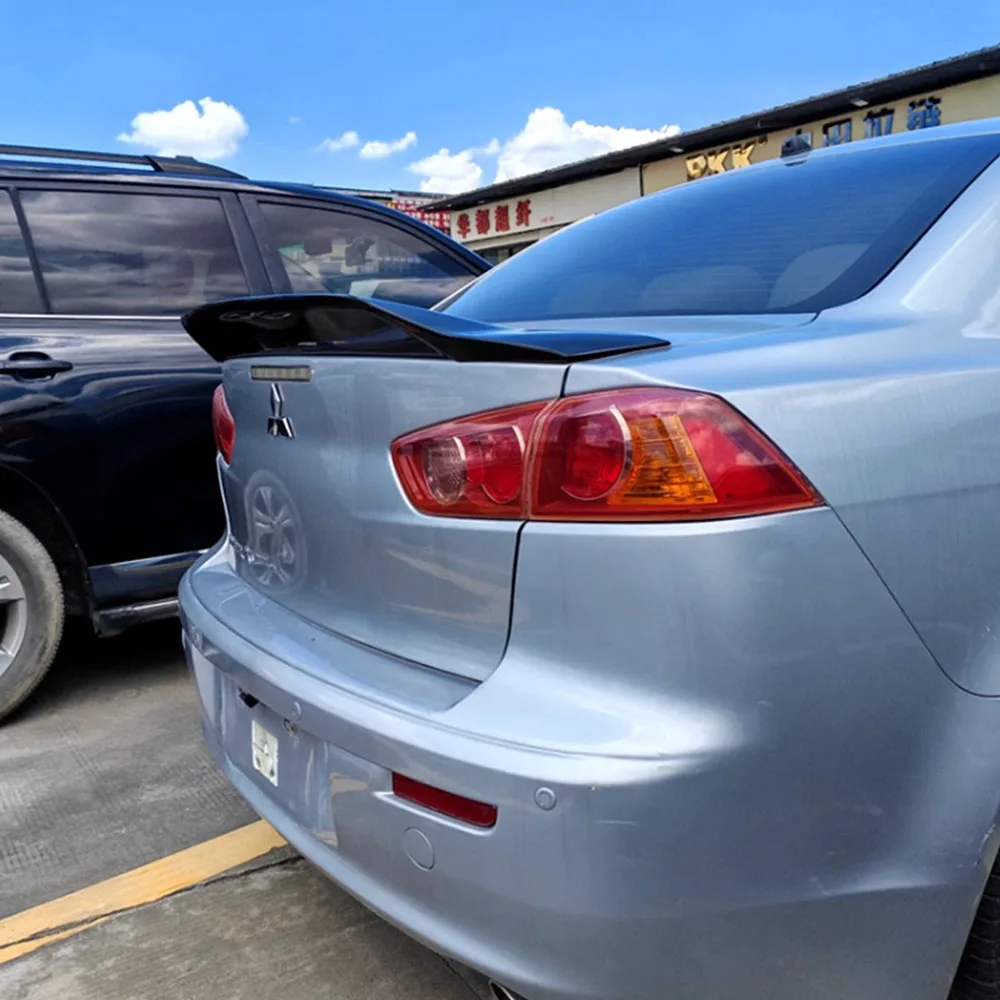 Carbon Color Spoiler For Mitsubishi Lancer EX High Quality ABS Material R Style Rear Wing Spoiler 2013-2018