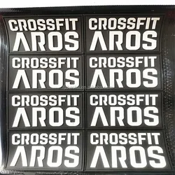 ZT custom personalized fashion branded name logo embossed printed PVC badges with hook and loop sticky backing