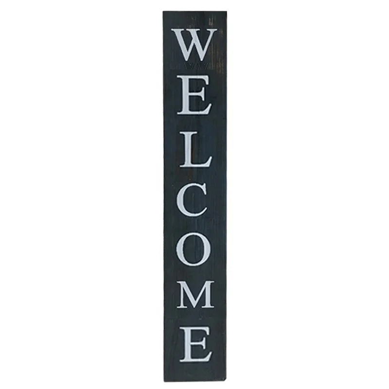 Home Decor Solid Wooden WELCOME Sign Farmhouse Welcome Sign for Front  Door
