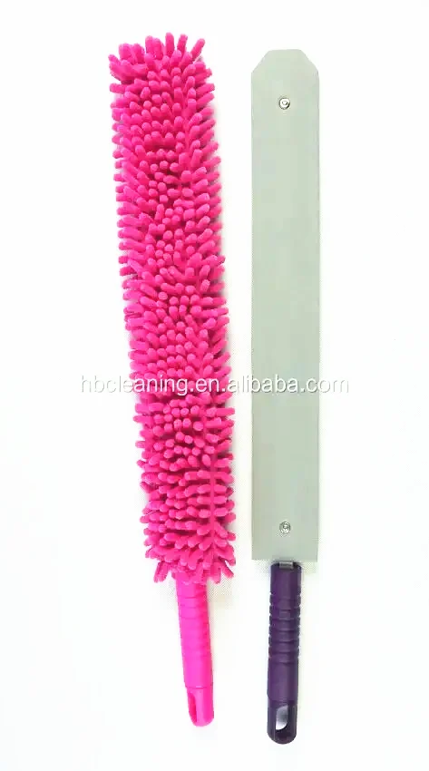 Dual-Action Microfiber Duster Set with Extendable Handle, flexible dusters Extender Kit