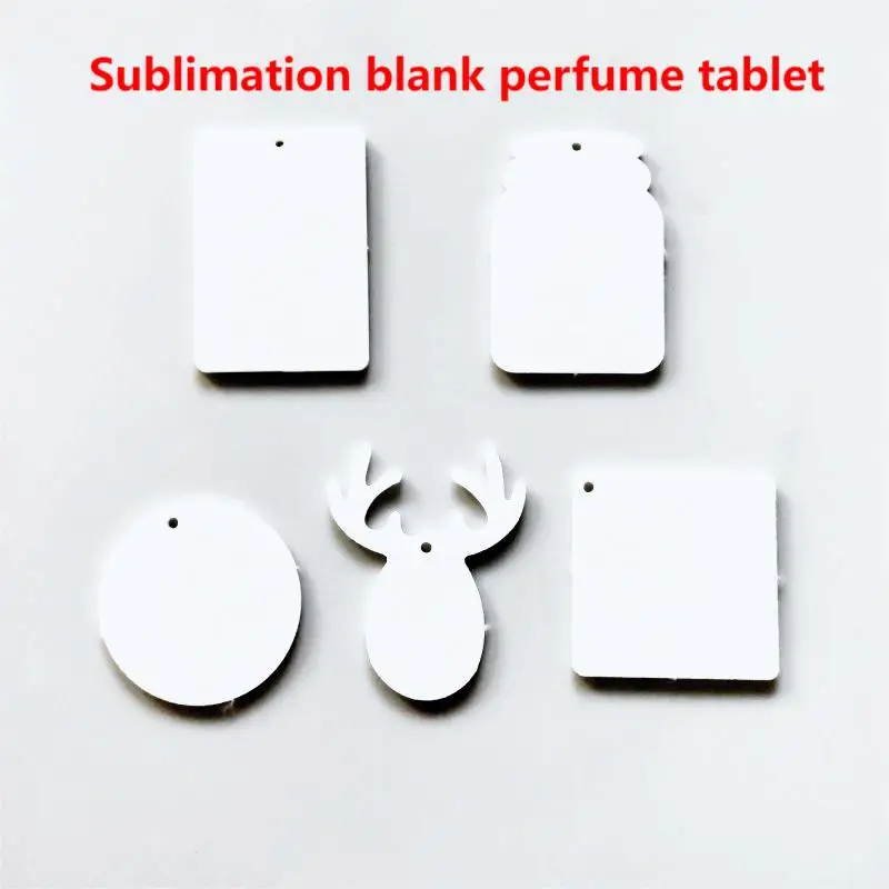 Sublimation air Fragrance tablets 8 pieces with heat transfer blank car fragrance tablets Aromatherapy tablets home decoration