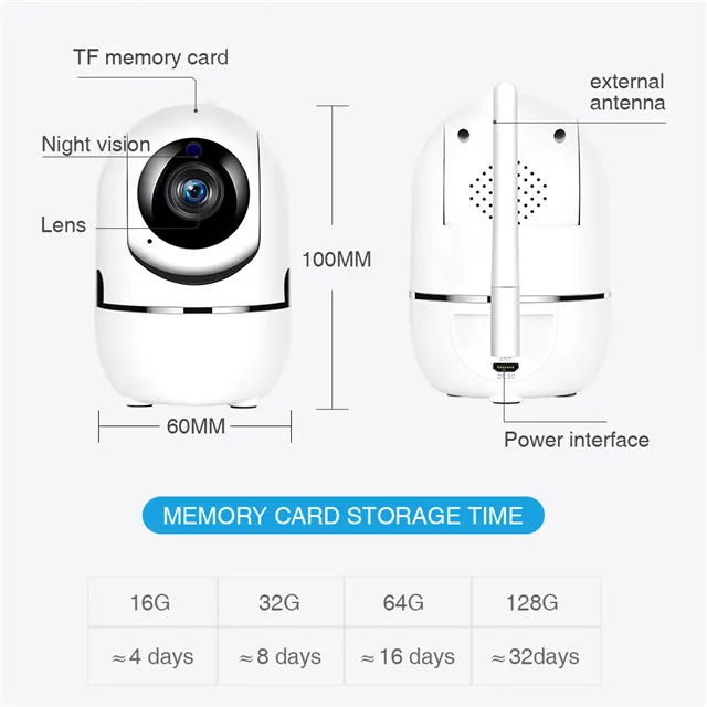 
1080p surveillance 2mp security indoor night vison ip indoor security smart HD cctv camera wireless network tracking 