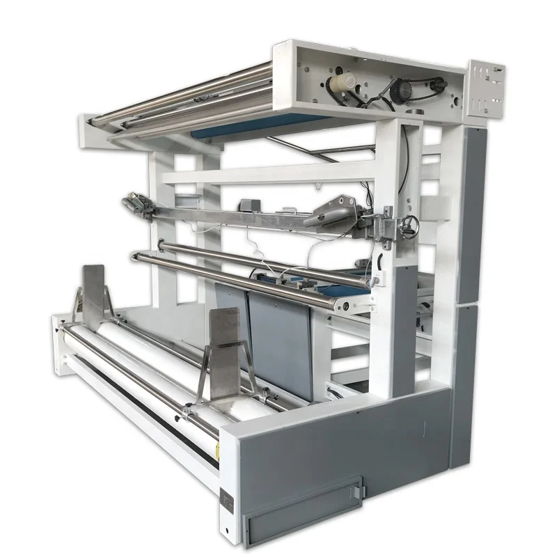 2021 New Customization Produce Auto Cotton Spandex  Fabric Folding And Rolling Rewinding Machine