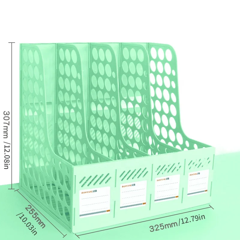 Magazine A4 File Holder Clipboard Rack Table Magazine Display Racks 4 Layers Plastic Metal File Tray  Magazine Holder