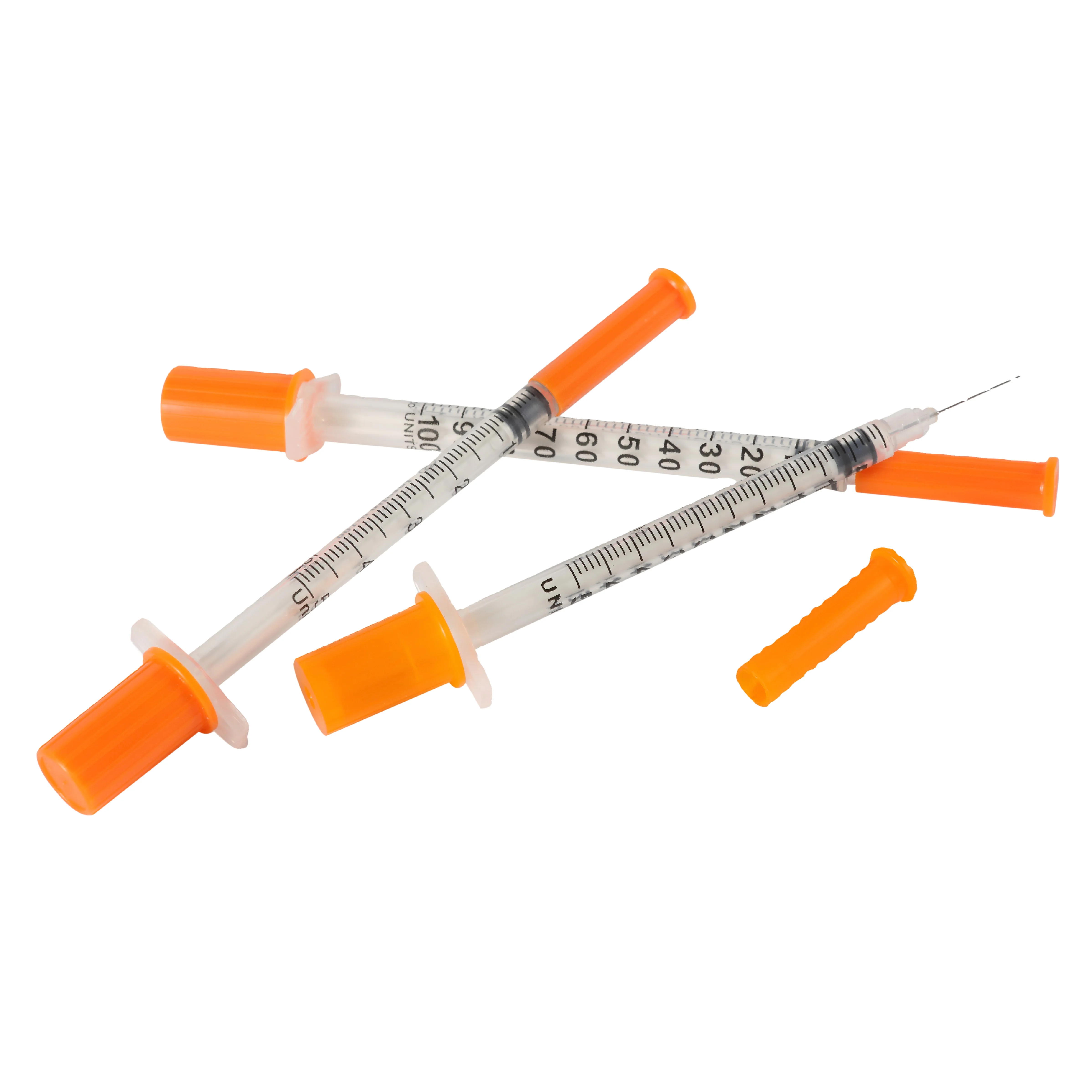 
Factory Sterile Disposable Insulin Syringe With Fixed Needle 1ml,0.5ml,03ml With CE ISO Certificate INTRAG Fast Delivery 