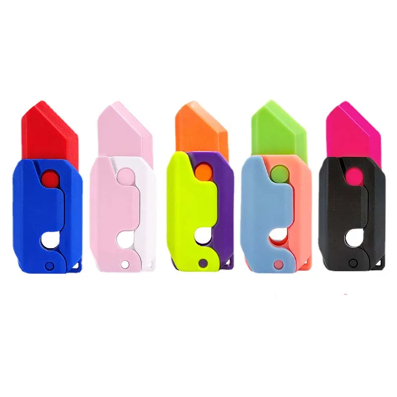 HY toy Crossover explosion 3D Gravity knife Luminous radish decompression toy 3D Radish knife toy