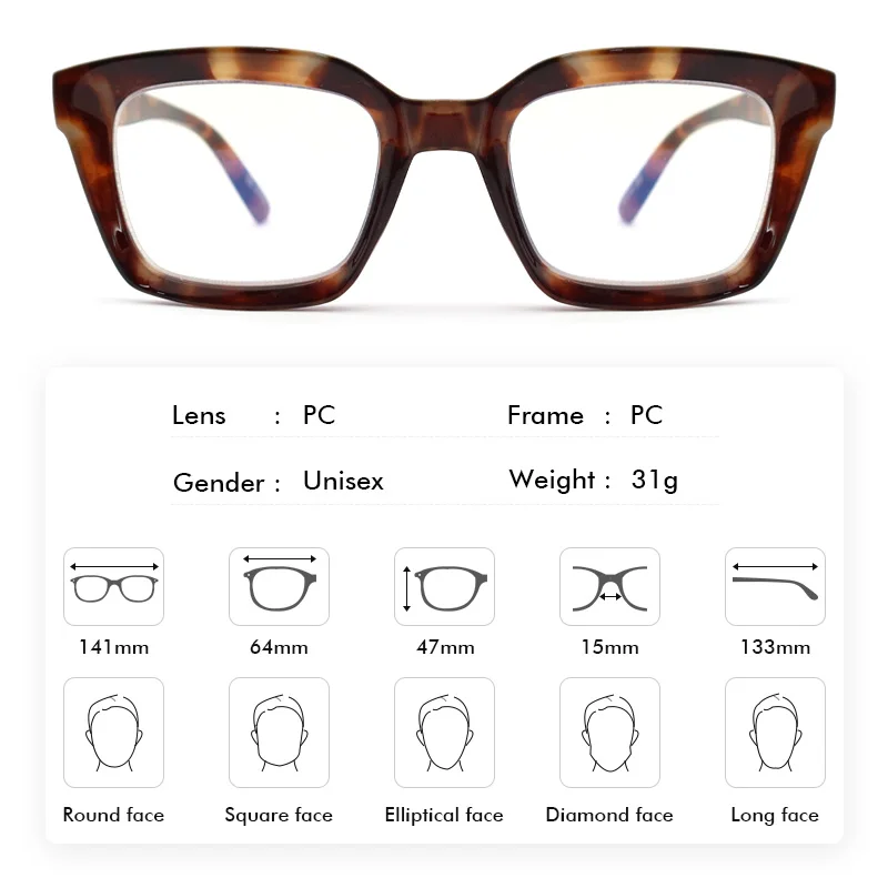 Custom Logo Cheap Diamond Cut Frames Anti Bluelight Blue Light Blocking Lunettes De Lecture Computer Reading Glasses With Case