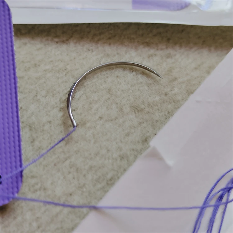 Disposable Absorbable 75cm Pga Thread Chromic Plain Catgut Medical Vcryl Surgical Sutures