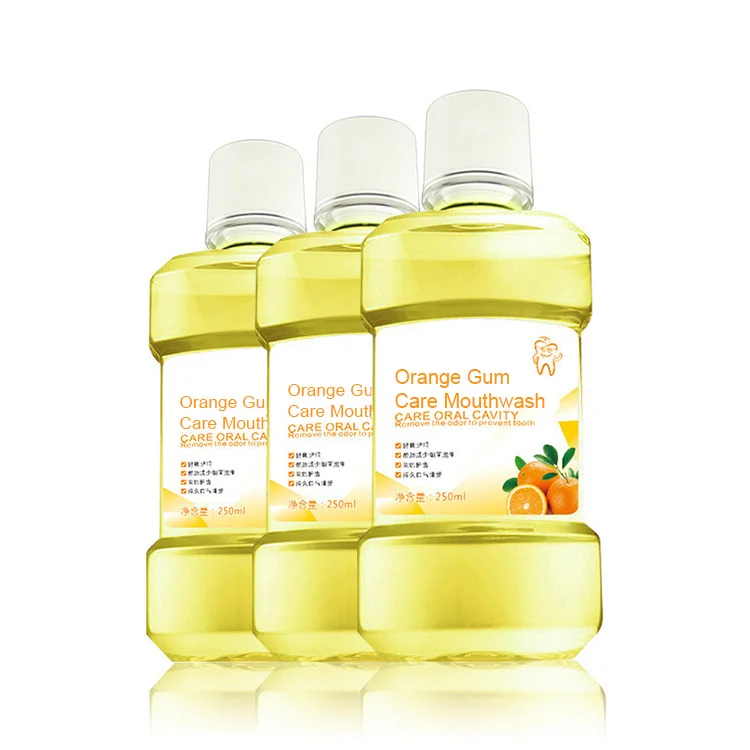 Wholesale Mouthwash Private Label 250ml Advanced Deep Clean Activated Orange Flavour Mouthwash