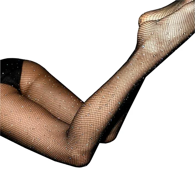 Женские колготки с высокой талией, чулки в сеточку, чулки до бедра со стразами, колготки