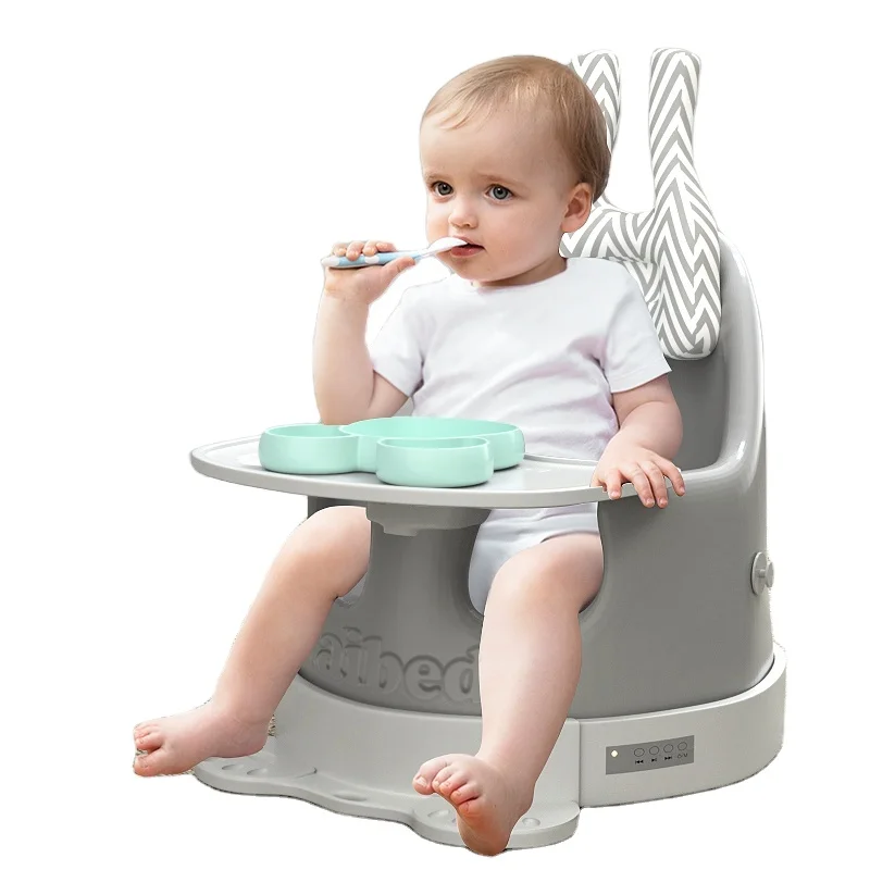 Upseat Baby Floor Seat Booster Chair for Sitting Up with Removable Tray for Meals and Playtime