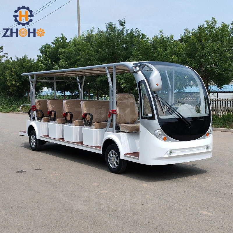 Low Price 11 Seater Electric Passenger Vehicles Shuttle Bus Speed Travel Sightseeing Car for Sale