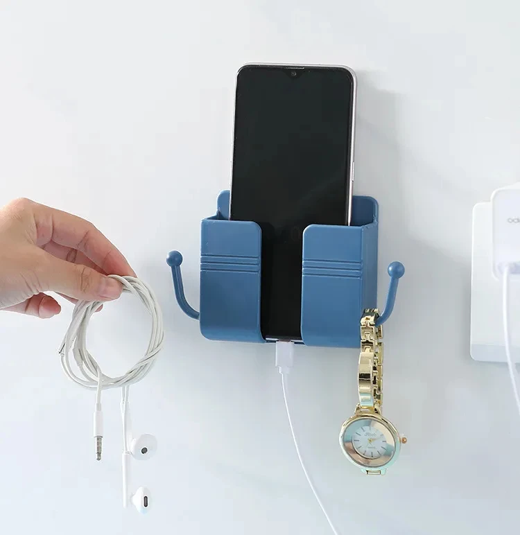 Creative Wall Mounted Key Storage Box Hook Mobile Phone Holder for Charging Household Sundries Storage Hanger