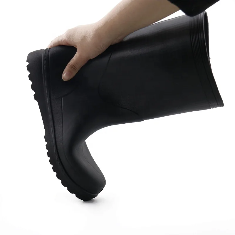 2024 Fashion Waterproof Ankle Wellies Neoprene Molded Gumboots Chelsea Rain Boots Rubber Shoes for Women
