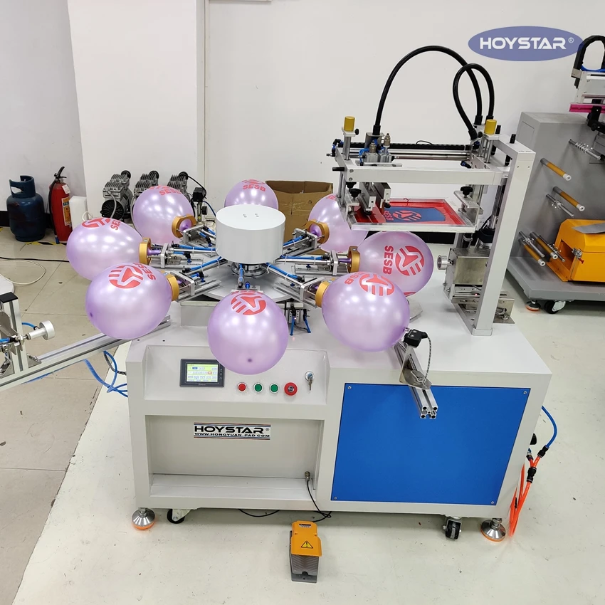 Automatic Single Color Screen Printing Machine For Print Latex Balloons
