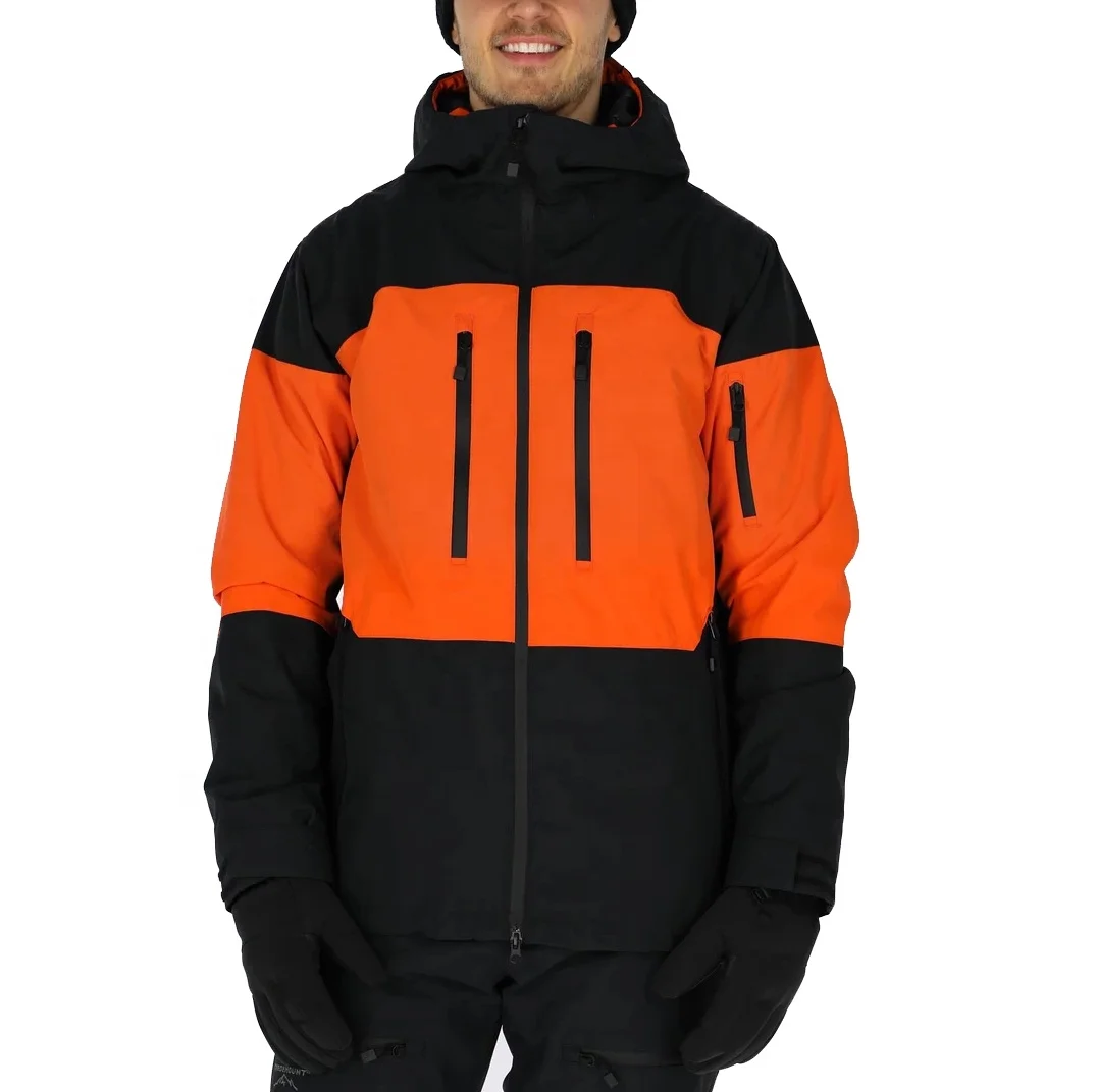 2024  High End Hooded Outdoor Mountain Ski Jacket Windproof Sports Coat OEM Men Winter Jackets